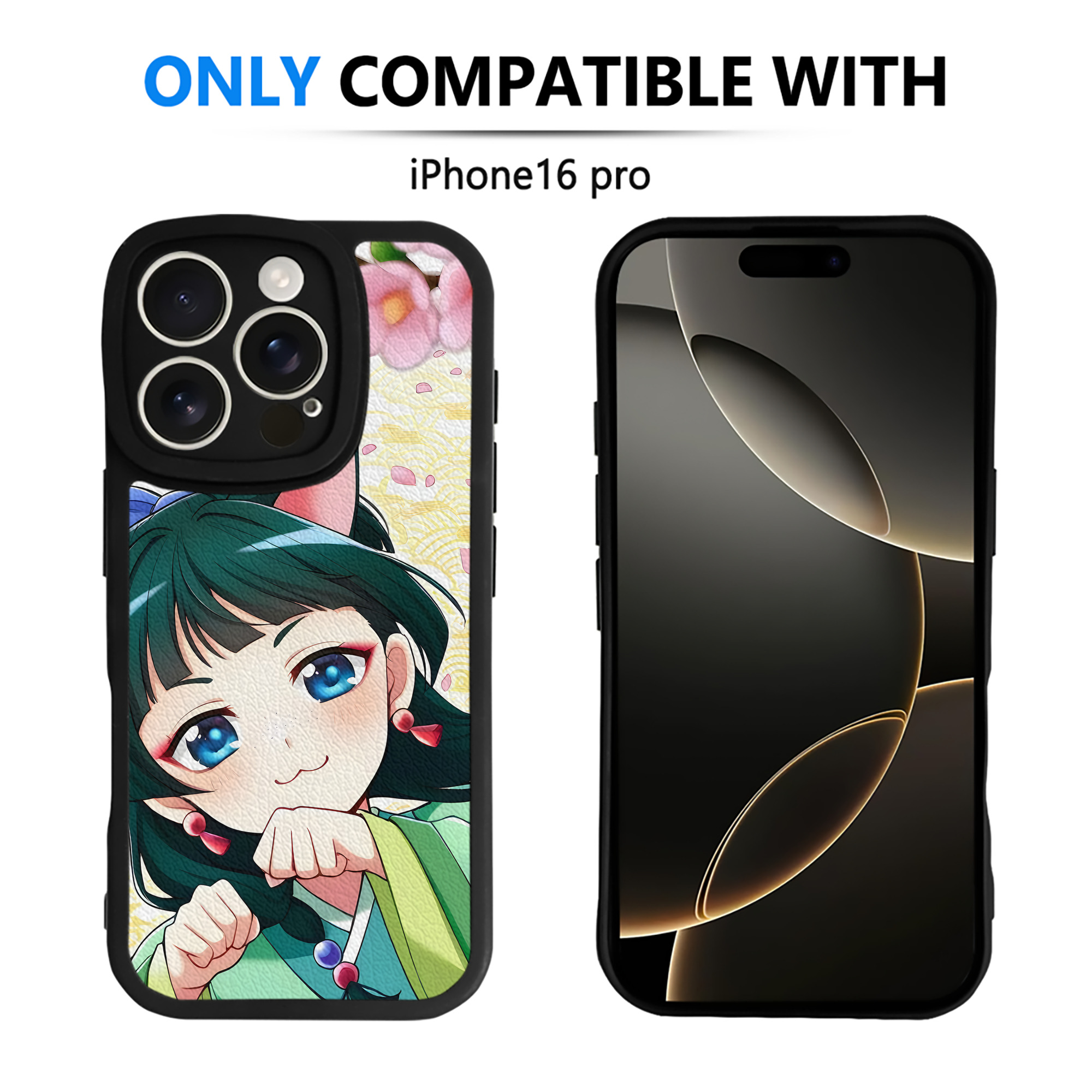 （画像用） 薬屋のひとりごと The Apothecary Diaries 【iPhone 16シリーズ対応】シリコンスマホケース（レザー調） 材質：シリコン